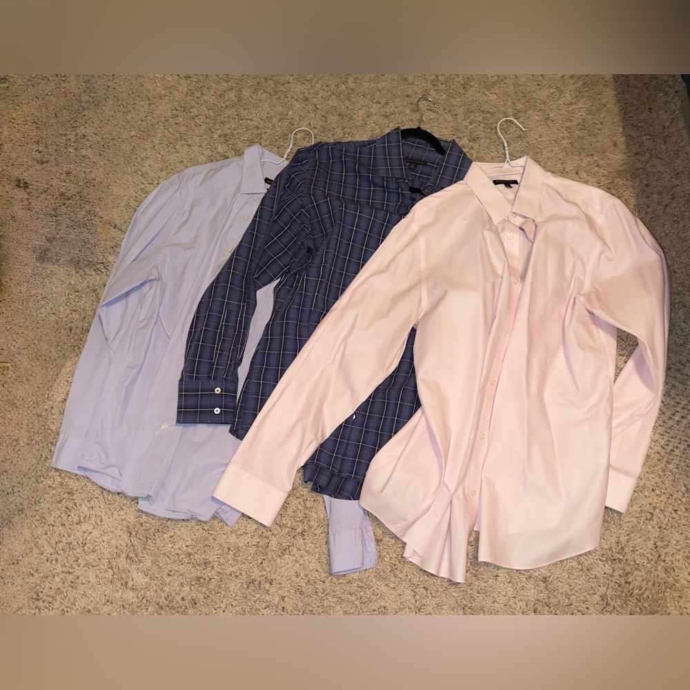 Lot of three men’s xl banana republic dress shirts